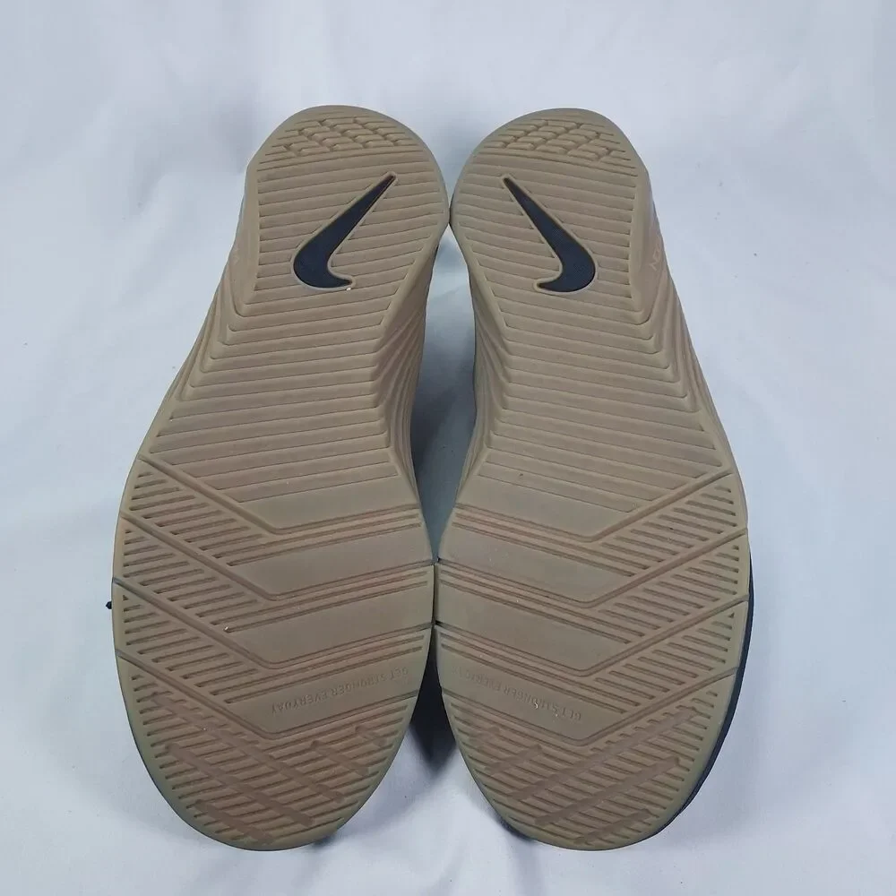 Nike Metcon 6 Men’s 10.5 Black Gray Gum Sole CrossFit Training Sneakers
